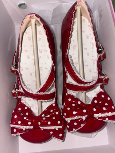 Customer photo review of Cute Kitten Paws Lolita Flats