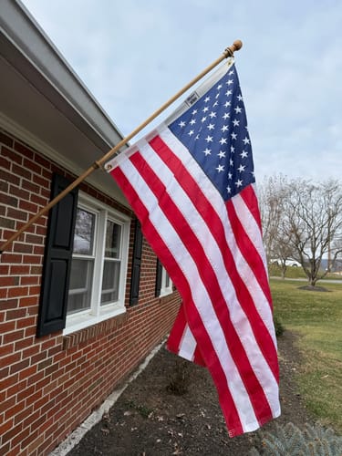 Customer photo review of 3' x 5' American Flag Set