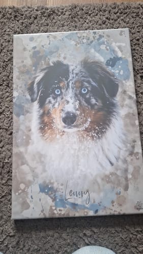 Customer photo review of Aquarell Pawtrait