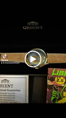 Customer video review of Reloj Orient Automatic RA-AC0P03L Bambino 42mm