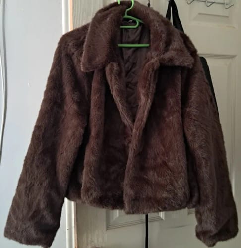Customer photo review of Brittany Faux Fur Jacket