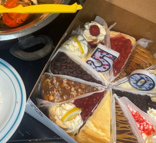 Customer photo review of Ultimate Cheesecake Sampler