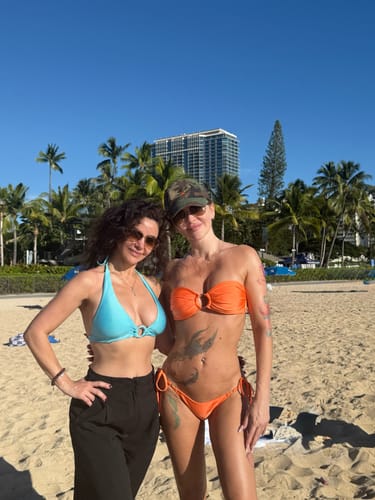 Customer photo review of VIVIAN BOTTOMS - OCEAN