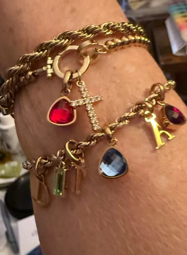 Customer photo review of Letter charm