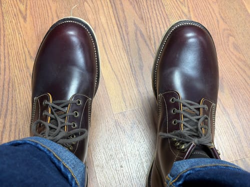 Customer photo review of City Railway Boot -luosjiet®boots - Dark Wine TeaCore OTA Cowhide