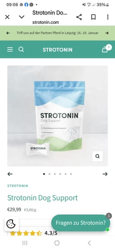 Customer photo review of Strotonin Horse Support