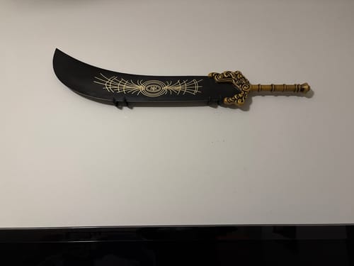Customer photo review of 45" Great Starscourage Sword of Radahn in Just $121 (Spring Steel & D2 Steel versions are Available) from Elden Ring Swords