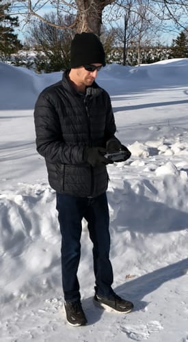 Customer photo review of Toasty Touch® Ultra Thin Heated Gloves