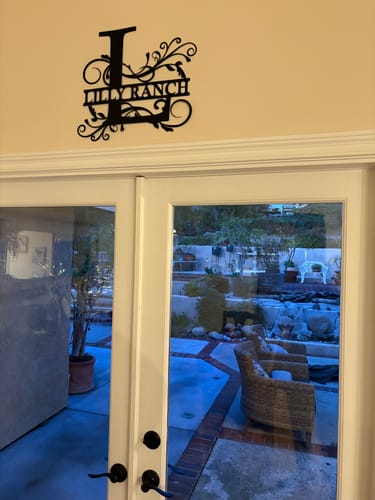 Customer photo review of Letter Monogram - Floral
