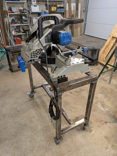 Customer photo review of Scie à onglet 355mm Evolution S355MCS pour la découpe du métal