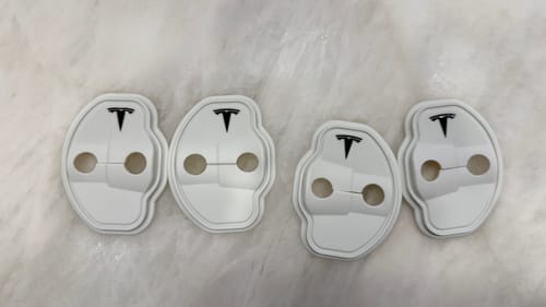Customer photo review of Door Lock Covers for Tesla Model Y 2020-2026