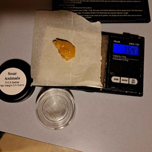 Customer photo review of Sour Animals | THCA Badder