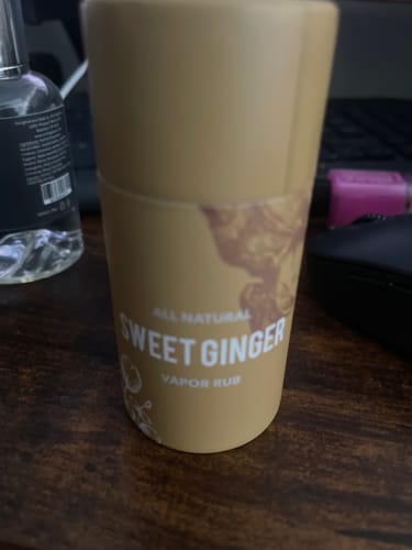 Customer photo review of Sweet Ginger Vapor Rub Stick