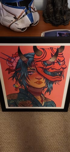 Customer photo review of My True Face - Limited Edition Print