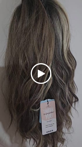 Customer video review of JBEXTENSION 22 Inches Mix Blonde Pre-Cut Snowflake Lace Frontlace Glueless Wig INéS SNOWFLAKE【PERMATEASE】【BENDY EAR TABS】- M/L