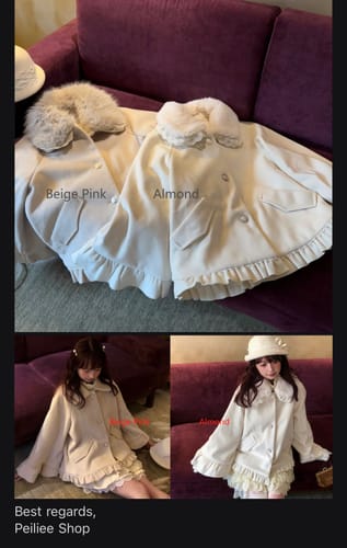 Customer photo review of Rose Candy · Showa Princess Cape Coat