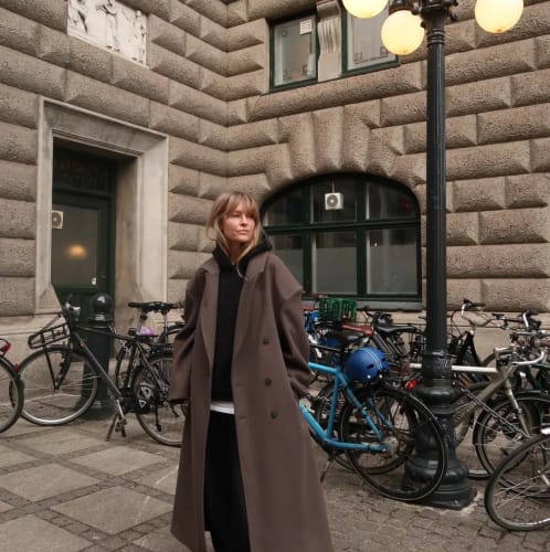 Customer photo review of Charlene Maxi Coat