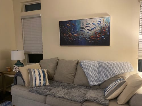 Customer photo review of UNDER THE WATER CANVAS