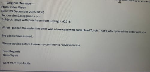 Customer photo review of LuxeLight™ LED Headtorch