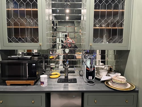 Customer photo review of Serene Cabinet Pulls - Unlacquered Brass Polished