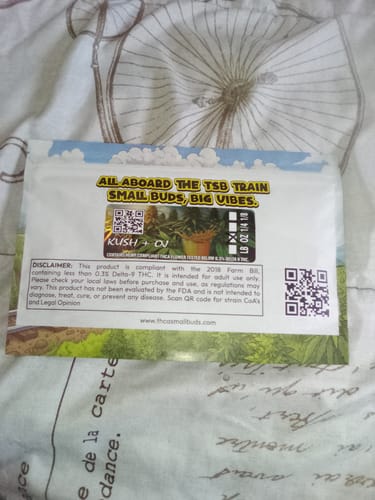 Customer photo review of Kush + OJ THCA Trim