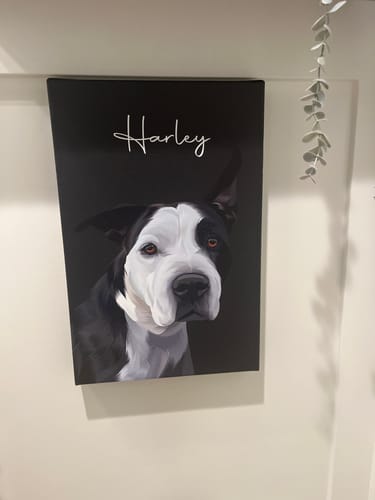 Customer photo review of Pet Art Canvas Wrap