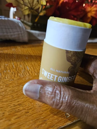 Customer photo review of Sweet Ginger Vapor Rub Stick