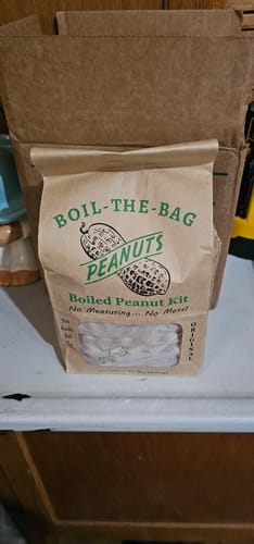 Customer photo review of Boil-The-Bag Boiled Peanuts (2 Bags)