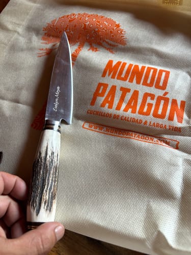 Customer photo review of GAUCHO - Cuchillo Verijero Parrillero hoja 16 cm Artesanal Premium Asta Ciervo EL OMBU