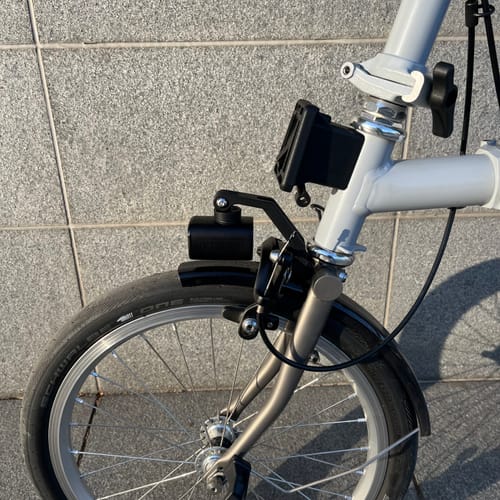 Customer photo review of VTG 1000 BROMPTON FOLDING BIKE LIGHT