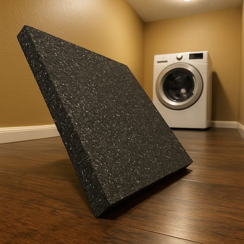 Customer photo review of 30mm Anti-Vibration Rubber Mat – High-Density Recycled Rubber, Vibration Absorbing, Structural Protection for Washing Machines, Roofs, Floors, Ramps