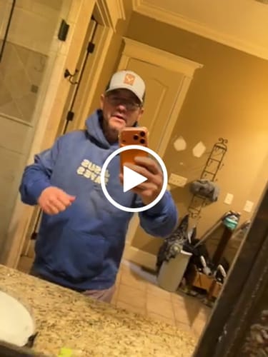 Customer video review of Jesus Saves Patchwork Hoodie