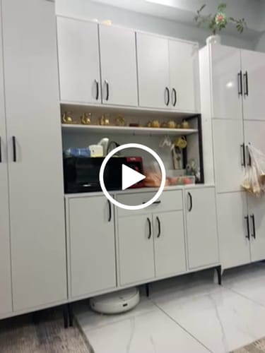 Customer video review of Rani JE133 Çok Amaçlı Dolap 10 Kapaklı 1 Çekmeceli Kiler Mutfak Dolabı Beyaz