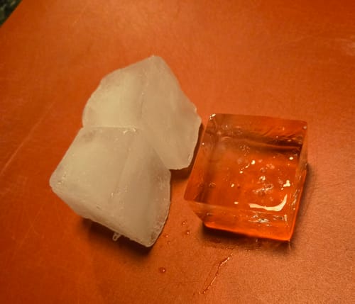 Customer photo review of Antarctic Clear Ice Maker (Sphere or Cube)