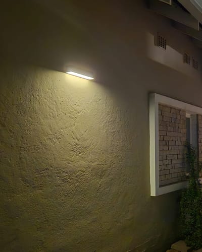 Customer photo review of Solar Wall Light with Motion Sensor