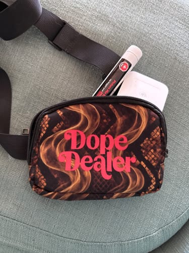 Customer photo review of Dope Dealer Snake Skins Sling Bag