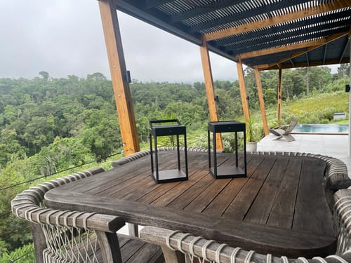 Customer photo review of Luxury Metal Solar Lantern