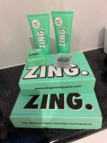 Customer photo review of Original Mint Toothpaste (x4)