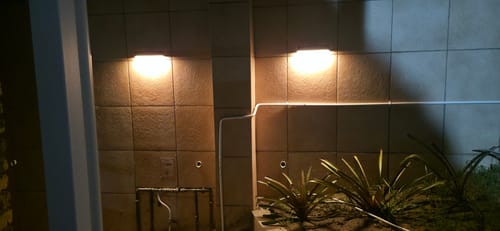 Customer photo review of Solar Wall Light with Motion Sensor