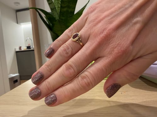 Customer photo review of Disco | Multi Glitter Nail Polish Wrap