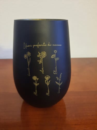 Customer photo review of Il giardino di mamma – Lanterna personalizzata con fiori e nomi per mamma e nonna