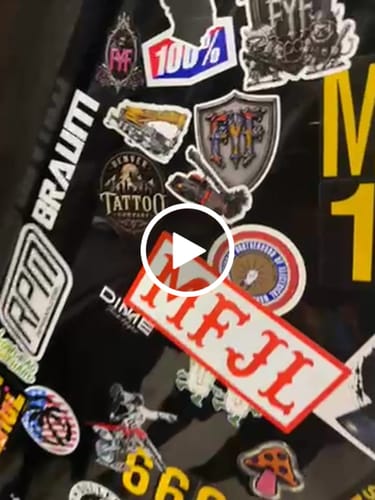 Customer video review of 500 - 2.5" Custom Laminated Vinyl Stickers