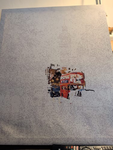 Customer photo review of London Twilight Stroll (Paint by Numbers)