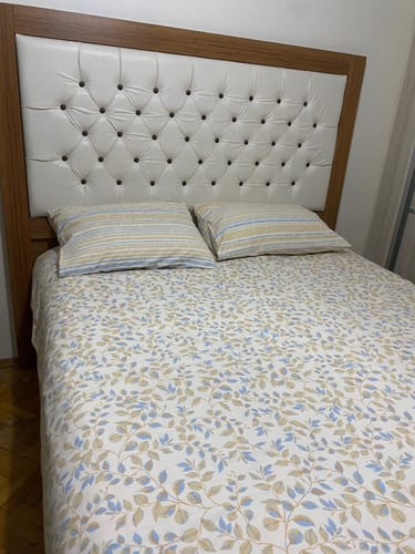 Customer photo review of Flanel Çift Kişilik Nevresim Takımı Roof Mavi