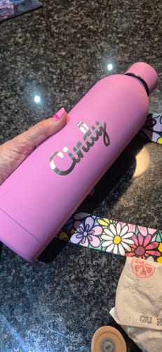 Customer photo review of Core Series Flask | Pretty Pink *NEW*