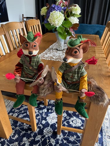 Customer photo review of Robin Hood Art Doll PDF Pattern Approx 30cm Seated
