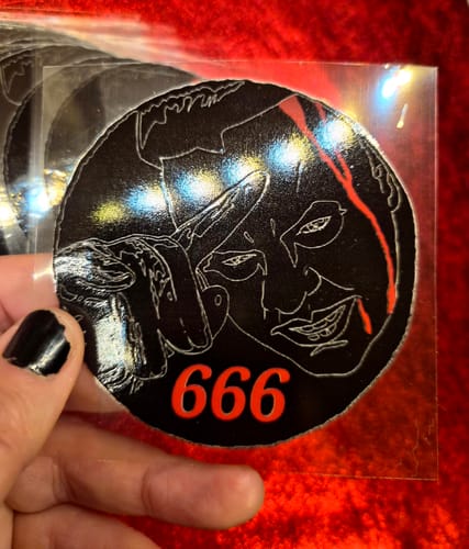 Customer photo review of DTF 3D Perma Stickers