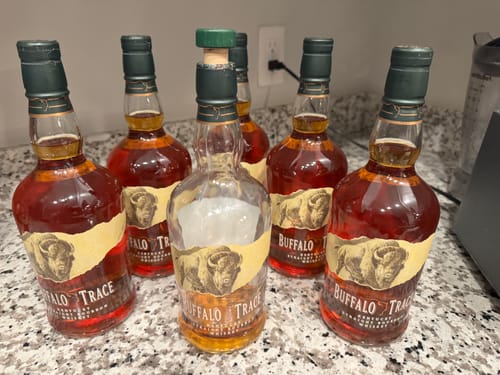 Customer photo review of Buffalo Trace Bourbon Whiskey 6 Pack