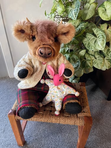Customer photo review of Highland Cow PDF Pattern Approx 38cm seated