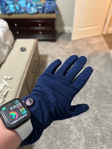 Customer photo review of Toasty Touch® Ultra Thin Heated Gloves